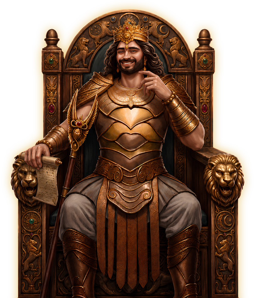 king sitting
